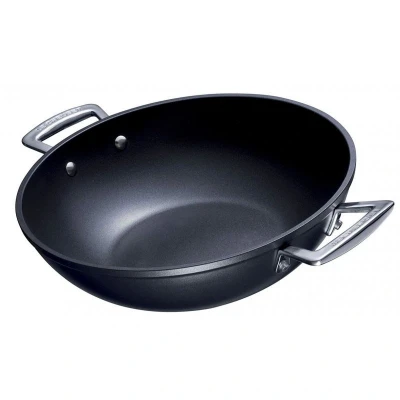 Afbeelding van Le Creuset Anti aanbak Wokpan In Zwart 32cm 6l
