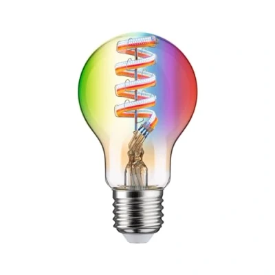 Afbeelding van 29156 Paulmann Home LED lamp E27 Energielabel: G (A G) 6.3 W RGBW Goud