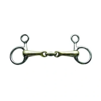 Afbeelding van HKM Bit Argentaan 16mm met Edelstaalringen 40mm/125 wijd