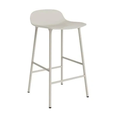 Afbeelding van Normann Copenhagen Form Barkruk Low 65 cm Staal Lichtgrijs