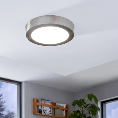 Afbeelding van EGLO connect Fueva C plafondlamp rond 22,5 nikkel