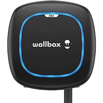 Image de Wallbox Pulsar Max, Chargeur pour Véhicules Électrique (22 KW, Type 2, Wi FI, Bluetooth, OCPP, Intérieur/Extérieur, 7m, Installation Facile), Noir