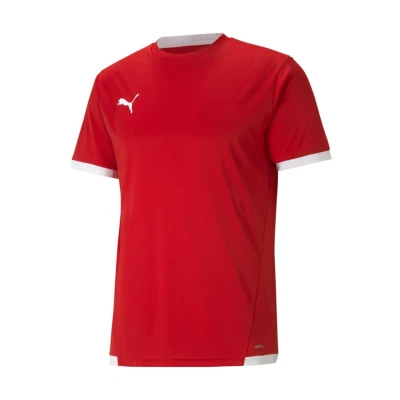 Afbeelding van puma Teamliga Sport Tshirt, Heren, Maat: XL, red white