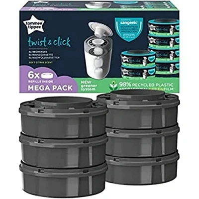 Image de Pack de 6 recharges poubelles Sangenic Twist et Click Tomme Tippee
