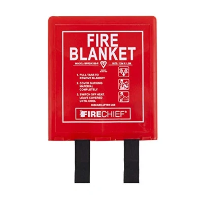 Afbeelding van Firechief Bpr2/K100 P vuurvaste deken met harde hoes, rood, 1,2 x m