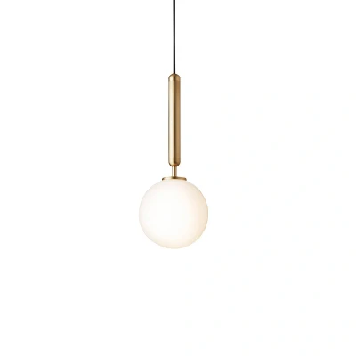 Afbeelding van Nuura Miira 1 hanglamp lamp messing/wit