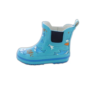 Afbeelding van Beck Little Sharks regenlaarzen voor jongens, Blauw