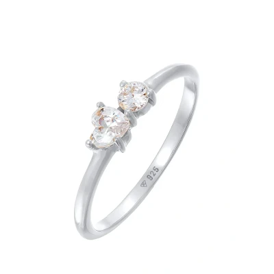 Afbeelding van Elli Classic Ring, Dames, Maat: 54, Silber