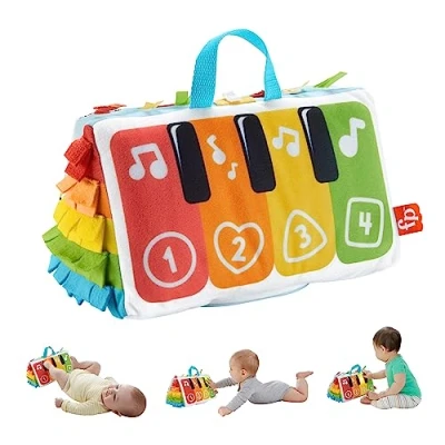 Afbeelding van Fisher Price Trappel en speel zachte piano Muziekspeelgoed