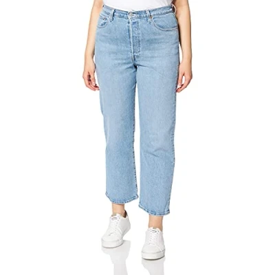 Image de Levi&#039;s Ribcage Straight Ankle Jeans Femme, Tango Gossip, 23W / 27L