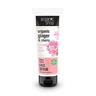 Afbeelding van Organic Shop Cherry &amp; Ginger Cleansing Face Scrub 75ML