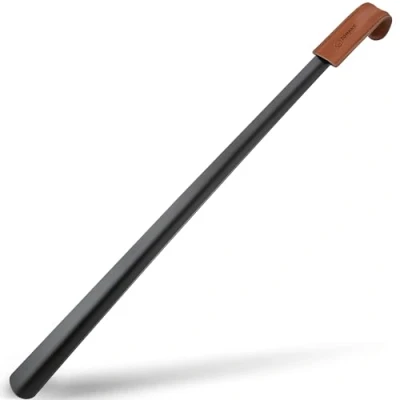 Afbeelding van ZOMAKE lange metalen voetwarmer 71 cm steel, voor volwassenen, kinderen en ouderen, zwart.