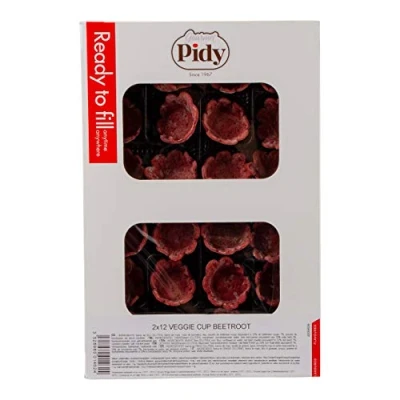 Afbeelding van Pidy Veggie Cups Rode Biet Ø3,3cm (24 st.)