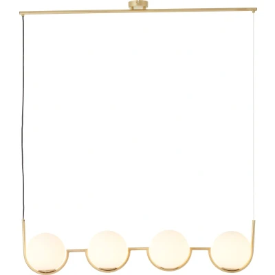 Afbeelding van Brilliant Blop hanglamp 30cm groen glas/metaal 1x A60, E27, 60 W, geschikt voor normale lamp (niet inbegrepen)