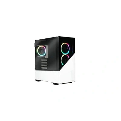Afbeelding van Enermax K8 Midi tower PC behuizing Wit 3 voorgeïnstalleerde LED ventilators, Zijvenster