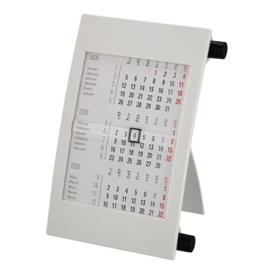 Afbeelding van Calendrier de table + 2026/2027 mensuel 3 mois debout d&#039;exposition bureau 2 ans 24 Format paysage Fabriqué en Allemagne Variante 1