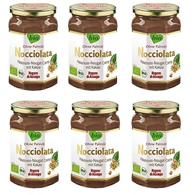 Afbeelding van Rigoni di Asiago Nocciolata 6 x 700 g notennougatcrème hazelnootcrème zonder palmolie nougatcrème spread