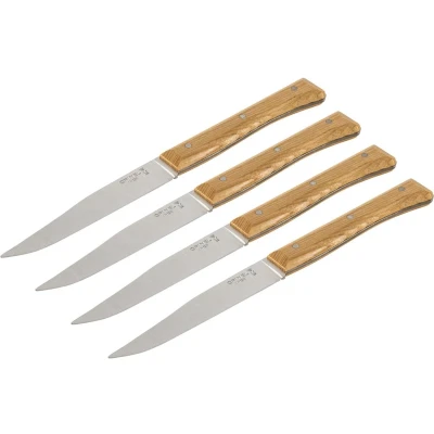 Afbeelding van Opinel Facette as, glad, Doos à 4, Bestek, Bruin