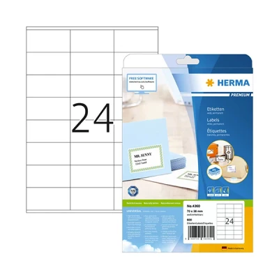 Image de HERMA Premium étiquettes laminées 600 étiquette(s)