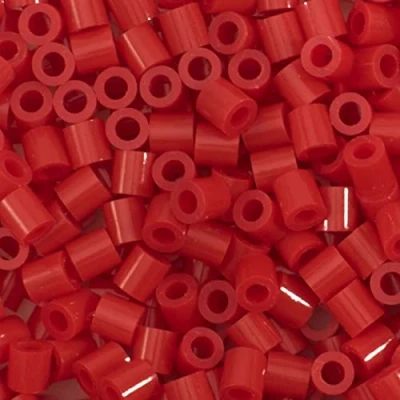 Afbeelding van Vaessen Creative Strijkparels, rood, 1100 stuks DIY voor kinderen, sieraden maken, decoratie, huis en andere creatieve vrijetijdsideeën, 5 mm