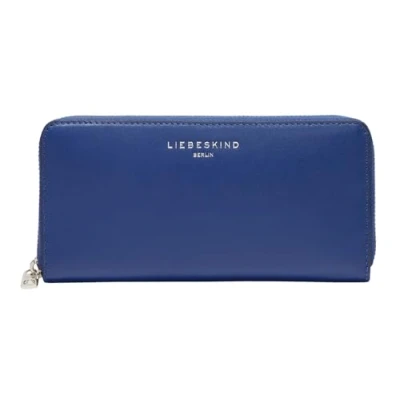 Afbeelding van LIEBESKIND Berlin Leren Portemonnee Lora Calf Optic Sally Purse Blue Blauw