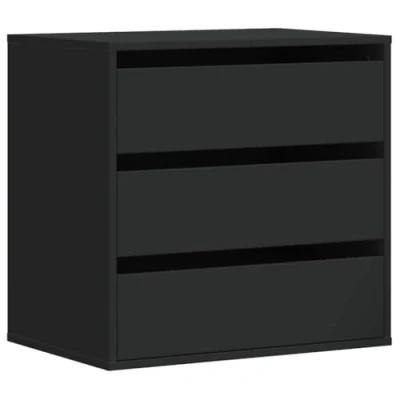 Afbeelding van Ladekast 60x41x58 cm bewerkt hout zwart