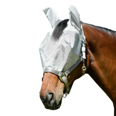 Image de Weatherbeeta Masque Anti Mouches Comfitec Hexi Dual ArgentVendu par Agradi