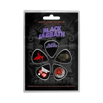 Afbeelding van Black Sabbath Purple Logo Plectrum Set van 5 Multicolours