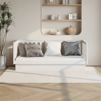 Image de vidaXL Lit de jour sans matelas blanc 75x190 cm bois pin massif821575