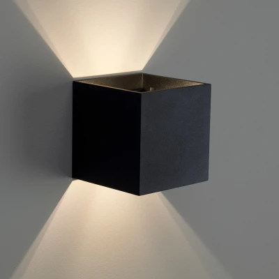 Afbeelding van Wandlamp Macon Zwart