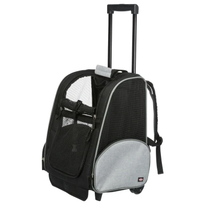 Afbeelding van Trixie Reismand Trolley Zwart / Grijs Assorti 36X27X50 CM
