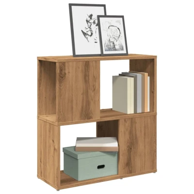 Afbeelding van vidaXL Boekenkast 60x24x63 cm bewerkt hout artisanaal eikenkleur