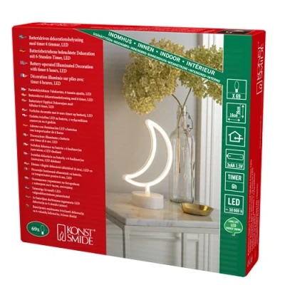 Afbeelding van Konstsmide 3069 100 LED silhouet Maan Warmwit Wit