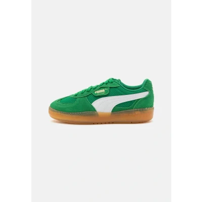 Afbeelding van Puma Palermo Lamoda Vintage Sneakers laag, Dames, Maat: 38.5, Archive green Leer en textiel