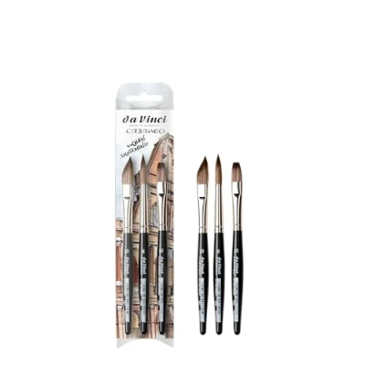 Afbeelding van da Vinci Casaneo Aquarelkwastenset, XS, kunstvezels, aquarelpenselen, vloeibare acryl, made in Germany, maat 0