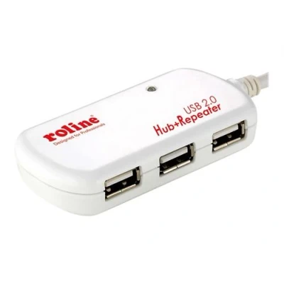 Image de ROLINE USB 2.0 Hub with Repeater concentrateur (hub) 4 ports Ordinateur de bureau
