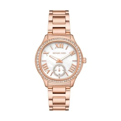 Afbeelding van Michael Kors SAGE Watch Horloge Rose goldcoloured, Dames, Maat: One Size, gold coloured