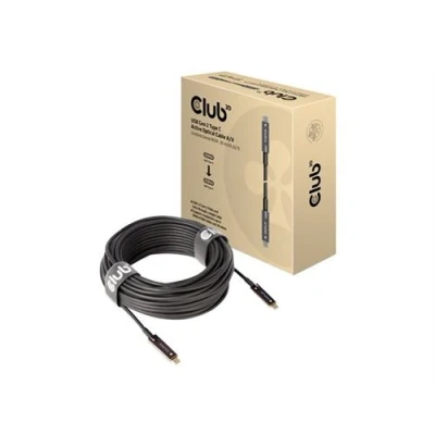 Image de Club 3D Câble USB 24 pin C (M) pour 3.2 Gen 2 20 m Active Optical Cable (AOC)
