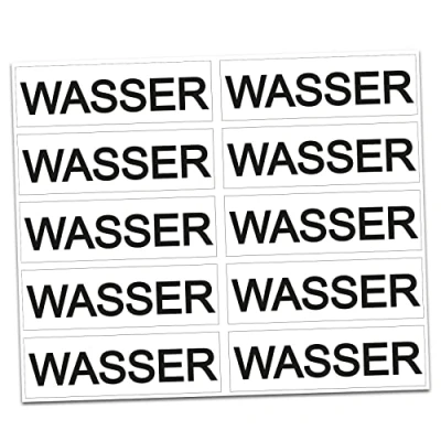 Afbeelding van Finest Folia Sticker voor het markeren van brandstof en tankdeksel, AdBlue brandstofmengsel benzine, diesel, water Super (R022 01 water)