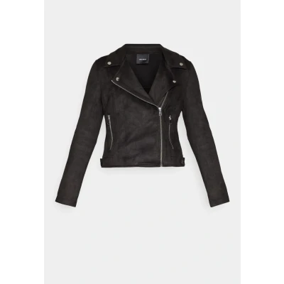 Afbeelding van Vero Moda Vmjose Short Jacket Imitatieleren jas, Dames, Maat: XS, Black