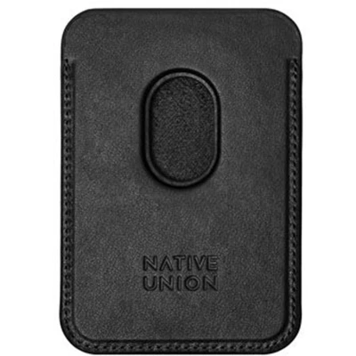 Afbeelding van Native Union (Re)Classic, Portemonneehouder, Apple, iPhone 15/15 Pro/15 Plus/15 Pro Max, 14/14 Pro/14 Plus/14 13/13 Pro/13..., Zwart