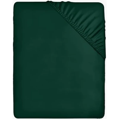 Afbeelding van Utopia Bedding Hoeslaken, met hoekhoogte van 35 cm voor dikke matrassen, geborstelde microvezel Smaragdgroen, 140 x 200
