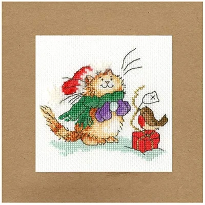 Afbeelding van Bothy Threads Kerstkaart borduren telwerk