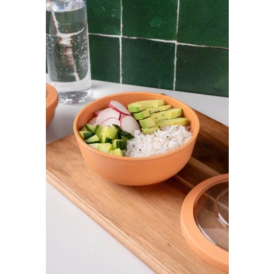 Afbeelding van Amuse Tylla oat Life Bowl Lunchbox Perfect Afsluitbare Verhouddoos Saladebox voor onderweg Vaatwas, magnetron, en diepvriesbestendig Lichtgrijs 700 ml