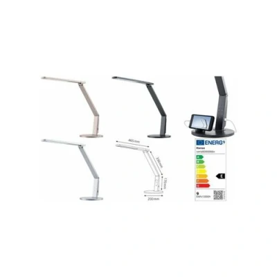 Image de hansa lampe de bureau led vario plus, anthracite noir