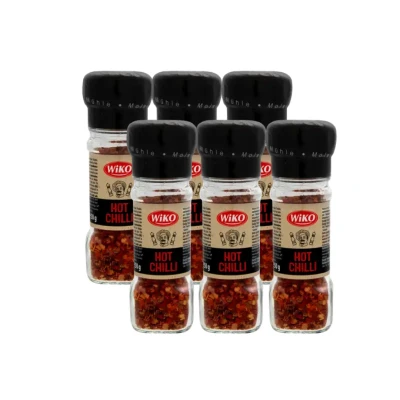 Afbeelding van Wiko Kruidenmolen Hot Chilli 50 gr 6 stuks