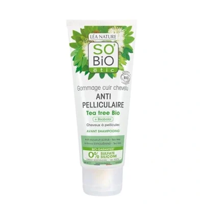 Afbeelding van So bio etic Shampoo anti roos tea tree 250 Milliliter