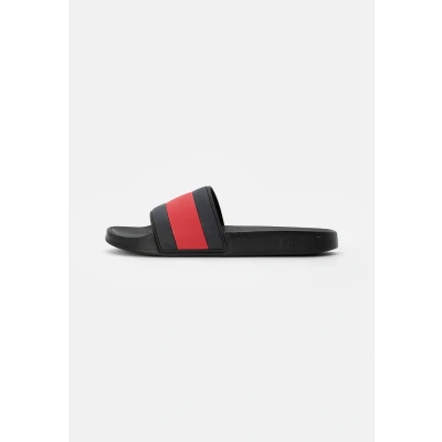 Afbeelding van Tommy Hilfiger FLAG POOL Slide Badslippers, Heren, Maat: 43, Black Kunststof