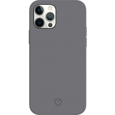 Afbeelding van Valenta Leather Back Cover Snap Luxe Apple iPhone 12 Pro Max Grey