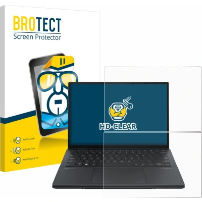 Afbeelding van BROTECT Screenprotector voor ASUS ZenBook Duo OLED 2024 UX8406 Folie Beschermfolie transparant